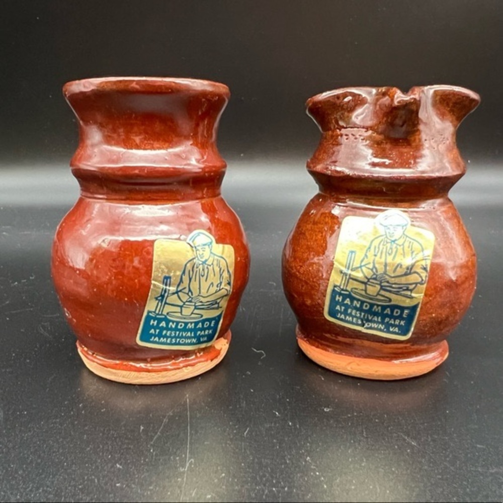 Set of Redware Pottery